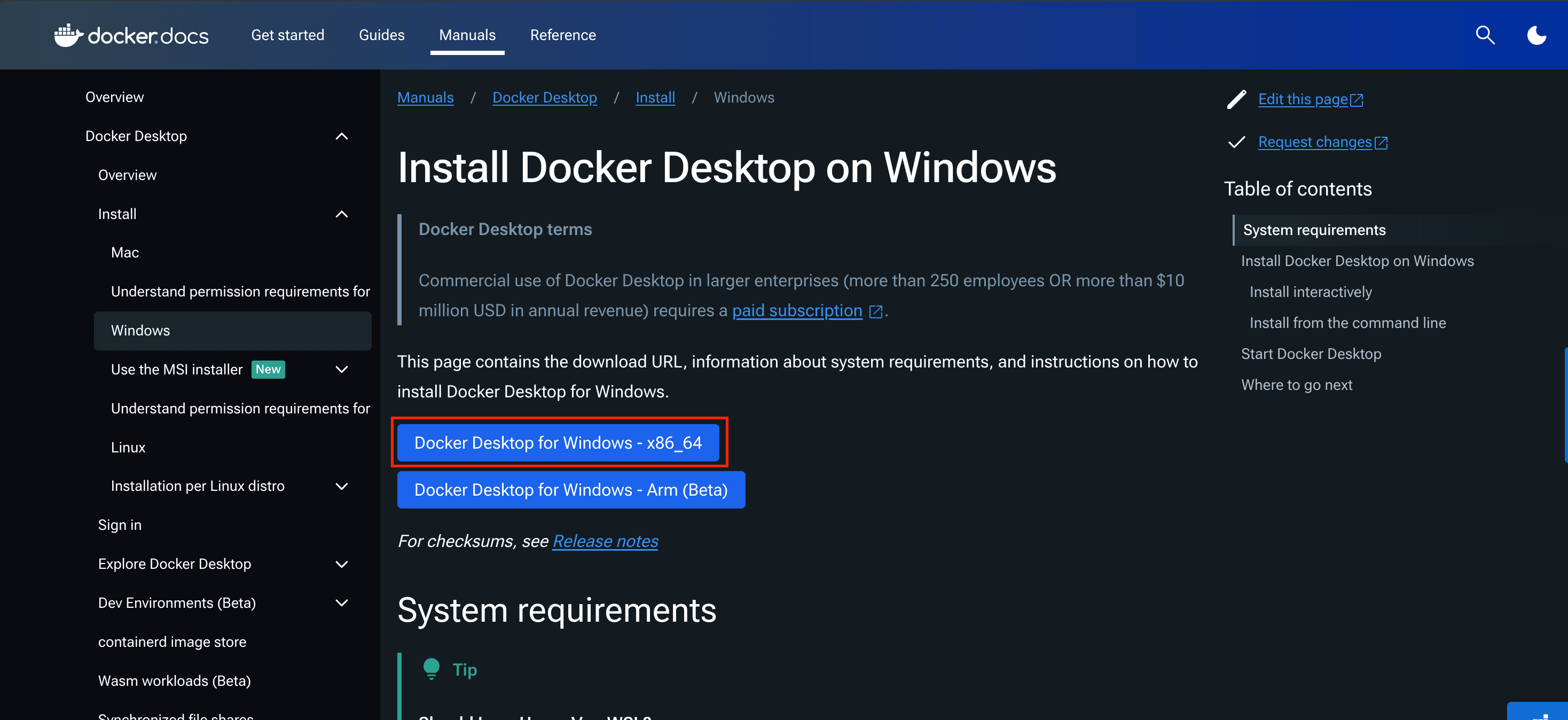 Docker Desktop Website